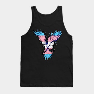 Transgender Phoenix Reborn Transsexual Flag Lgbt Trans Bird Tank Top